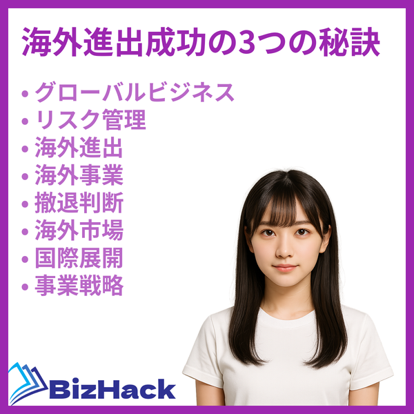 海外進出成功の3つの秘訣