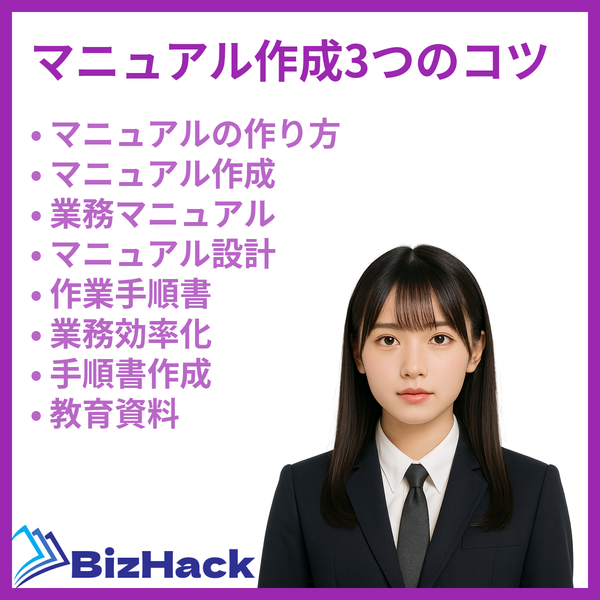 マニュアル作成3つのコツ