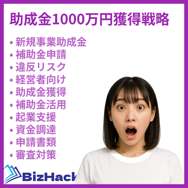 助成金1000万円獲得戦略